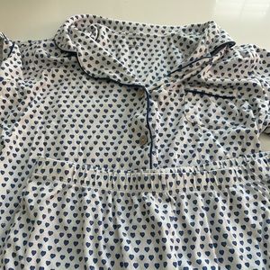 Roller rabbit pajamas heart pattern